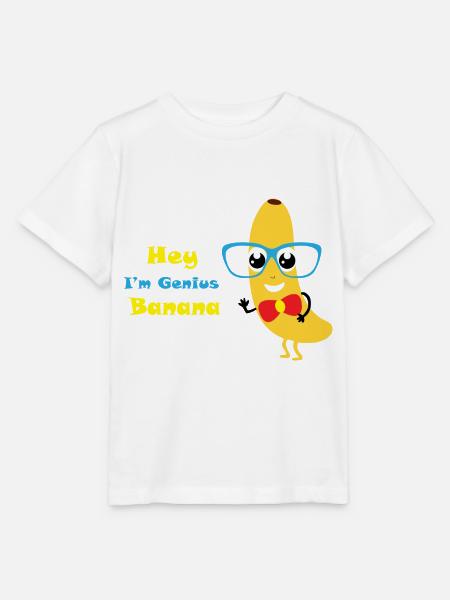Banane - Stanley/Stella Kinder T-Shirt MINI CREATOR  - Weiß