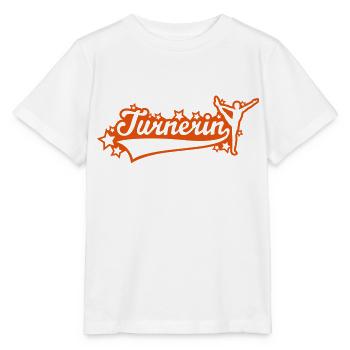 Turnerin Schriftzug 02 - Stanley/Stella Kinder T-Shirt MINI CREATOR  - Weiß - Vorne - Maike (125cm)