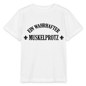 Kräftig Muskulös Muskelprotz Stämmig bodybuilding - Stanley/Stella Kinder T-Shirt MINI CREATOR  - Weiß - Vorne - Maike (125cm)
