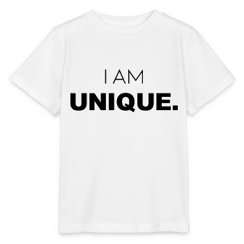 I am Unique - einzigartig - Style - Chic - Fashion - Stanley/Stella Kinder T-Shirt MINI CREATOR  - Weiß - Vorne - Maike (125cm)