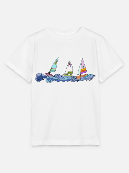Segelboote - Stanley/Stella Kinder T-Shirt MINI CREATOR - Weiß