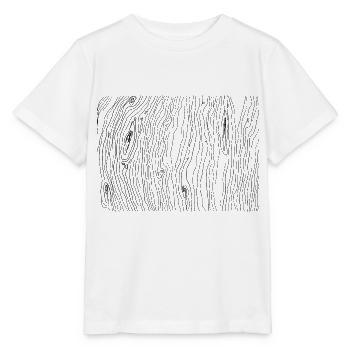 Wood grain pattern - Stanley/Stella MINI CREATOR Kids’ T-Shirt - white - Front - Maike (125cm)