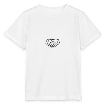 Poignée de main - T-shirt bio MINI CREATOR Stanley/Stella Enfant - blanc - Devant - Maike (125cm)