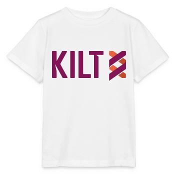 KILT Crypto Credentials for Web 3.0 Blockchain BTC - T-shirt bio MINI CREATOR Stanley/Stella Enfant - blanc - Devant - Maike (125cm)