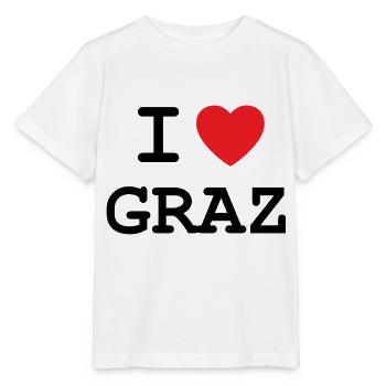 I Love Graz - Ich liebe Graz - Stanley/Stella MINI CREATOR Kids’ T-Shirt - white - Front - Maike (125cm)