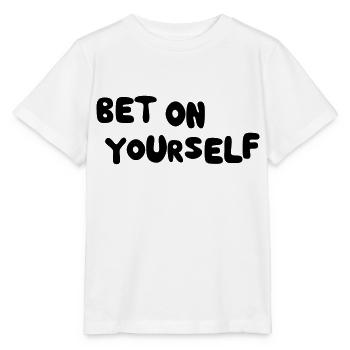 Bet on yourself - Stanley/Stella Kinder T-Shirt MINI CREATOR  - Weiß - Vorne - Maike (125cm)