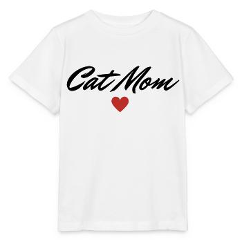 Cat mom Cat lover Geschenkidee - Stanley/Stella Kinder T-Shirt MINI CREATOR  - Weiß - Vorne - Maike (125cm)