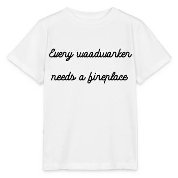 lumber forestry funny craftsmen design joke - Stanley/Stella Kinder T-Shirt MINI CREATOR  - Weiß - Vorne - Maike (125cm)