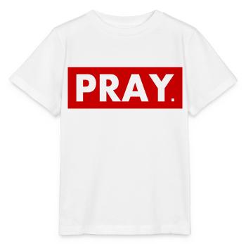 Pray - Stanley/Stella MINI CREATOR Kids’ T-Shirt - white - Front - Maike (125cm)