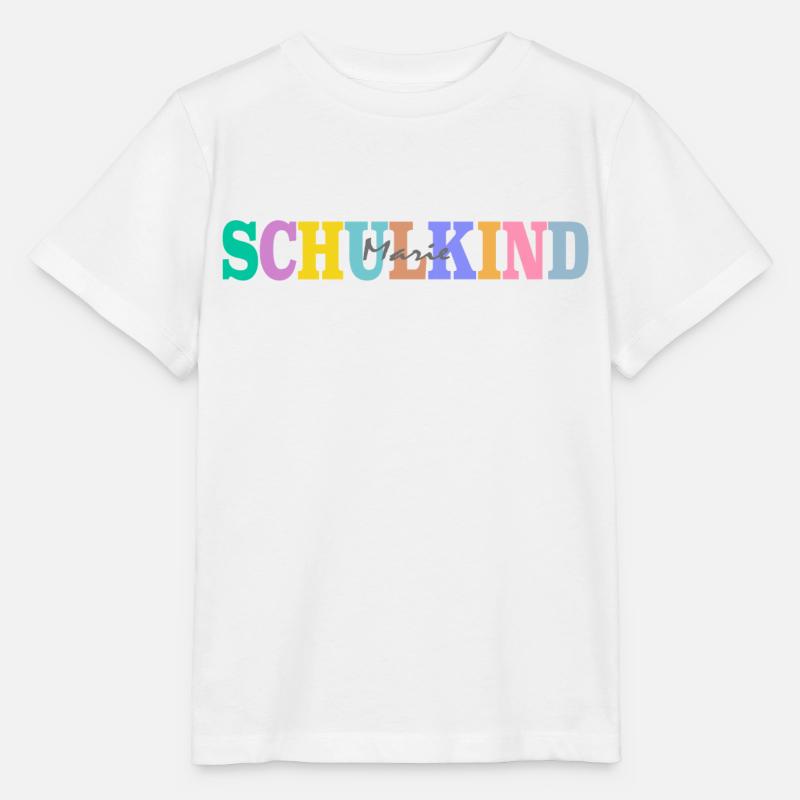 Schulkind mit Marie - Stanley/Stella Kinder T-Shirt MINI CREATOR - Weiß