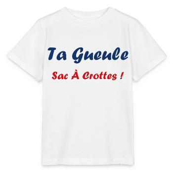 ta gueule sac à crotte - T-shirt bio MINI CREATOR Stanley/Stella Enfant - blanc - Devant - Maike (125cm)
