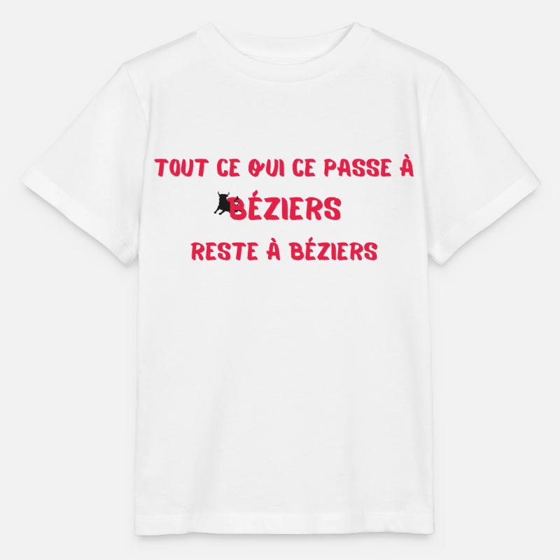 Béziers - T-shirt bio MINI CREATOR Stanley/Stella Enfant - blanc