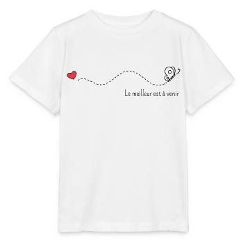 Le meilleur est à venir - T-shirt bio MINI CREATOR Stanley/Stella Enfant - blanc - Devant - Maike (125cm)