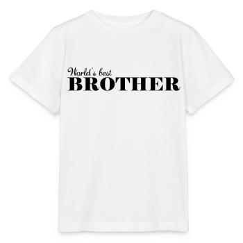 Meilleur frère du monde - T-shirt bio MINI CREATOR Stanley/Stella Enfant - blanc - Devant - Maike (125cm)