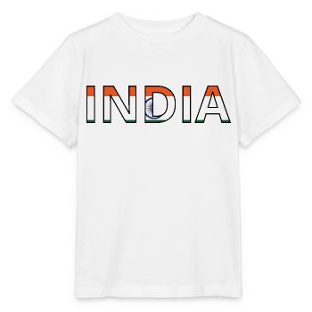 India Flag - Stanley/Stella MINI CREATOR Kids’ T-Shirt - white - Front - Maike (125cm)