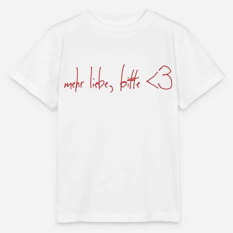 mehr Liebe bitte - Stanley/Stella Kinder T-Shirt MINI CREATOR  - Weiß