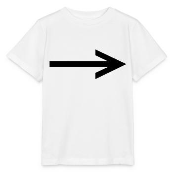 flèche - T-shirt bio MINI CREATOR Stanley/Stella Enfant - blanc - Devant - Maike (125cm)