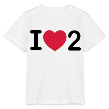 j'aime 2 - T-shirt bio MINI CREATOR Stanley/Stella Enfant - blanc - Devant - Maike (125cm)