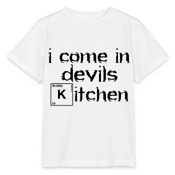 Teufels Küche Denglisch allemand anglais disant - T-shirt bio MINI CREATOR Stanley/Stella Enfant - blanc - Devant - Maike (125cm)