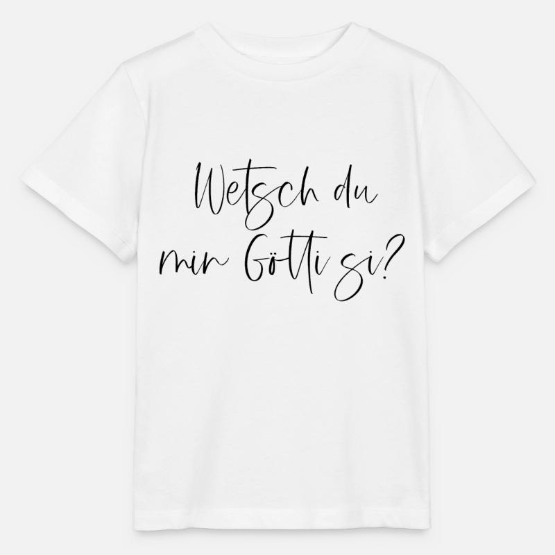 Wetsch du min Götti si? - Stanley/Stella Kinder T-Shirt MINI CREATOR  - Weiß