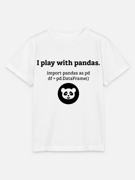 Pandas Datenwissenschaft Informatik Geschenk - Stanley/Stella Kinder T-Shirt MINI CREATOR - Weiß