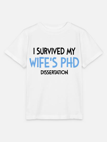 Wife's phd dissertation Student Geschenk - Stanley/Stella Kinder T-Shirt MINI CREATOR  - Weiß
