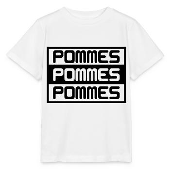 Pommes - Stanley/Stella Kinder T-Shirt MINI CREATOR  - Weiß - Vorne - Maike (125cm)