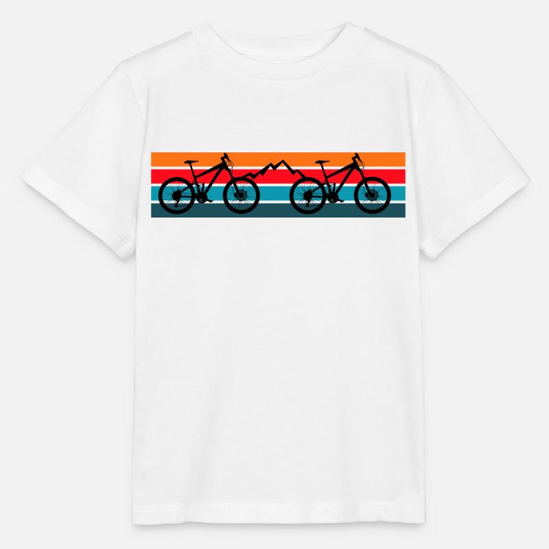 VTT VTT VTT VTT Rétro - T-shirt bio MINI CREATOR Stanley/Stella Enfant - blanc