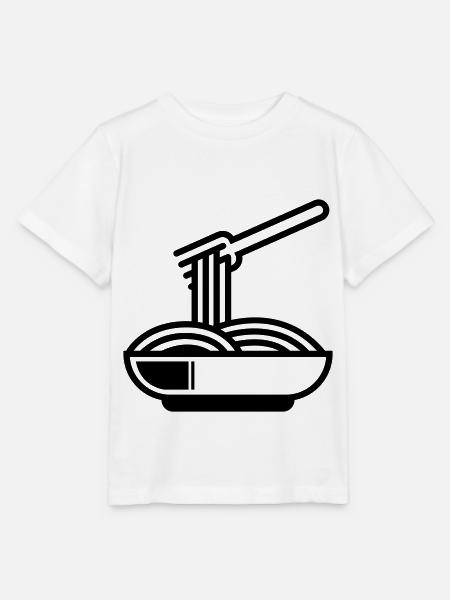 Spaghetti symbol - Stanley/Stella Kinder T-Shirt MINI CREATOR  - Weiß