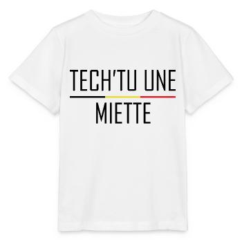 Tech'tu Une Miette - T-shirt bio MINI CREATOR Stanley/Stella Enfant - blanc - Devant - Maike (125cm)