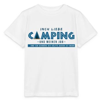 campen arbeit campingwagen lustige sprüche camper - Stanley/Stella Kinder T-Shirt MINI CREATOR  - Weiß - Vorne - Maike (125cm)