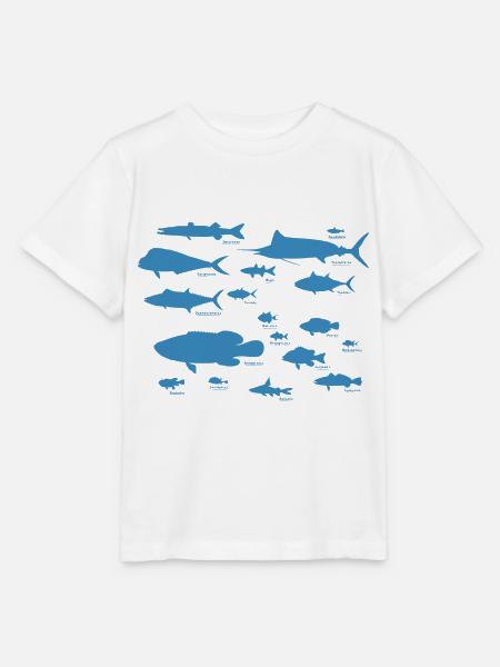 Meeresfische 01 - Stanley/Stella Kinder T-Shirt MINI CREATOR - Weiß
