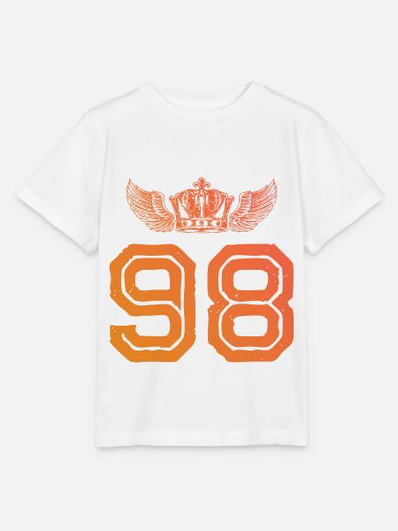 98 Zahl Krone - Stanley/Stella Kinder T-Shirt MINI CREATOR - Weiß