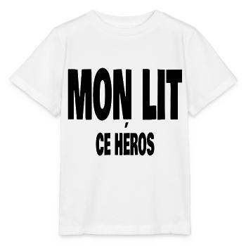 mon lit ce héros - T-shirt bio MINI CREATOR Stanley/Stella Enfant - blanc - Devant - Maike (125cm)