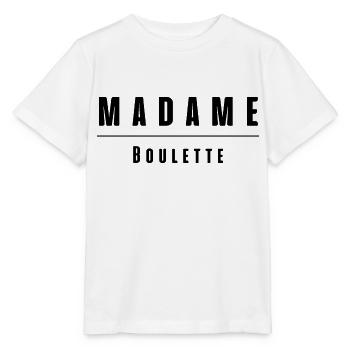 madame boulette - T-shirt bio MINI CREATOR Stanley/Stella Enfant - blanc - Devant - Maike (125cm)