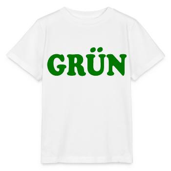 Grün - Stanley/Stella Kinder T-Shirt MINI CREATOR  - Weiß - Vorne - Maike (125cm)