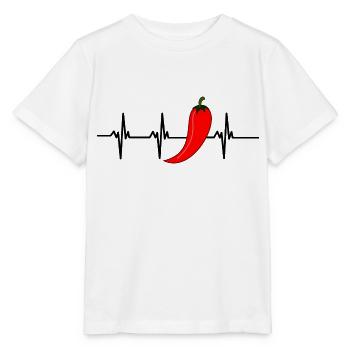 chilli heartbeat - Stanley/Stella MINI CREATOR Kids’ T-Shirt - white - Front - Maike (125cm)