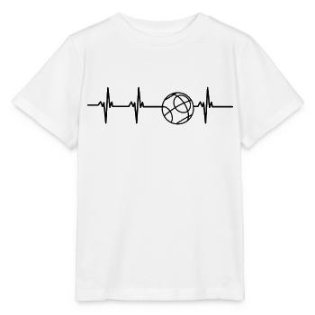 Petanque heartbeat - Stanley/Stella MINI CREATOR Kids’ T-Shirt - white - Front - Maike (125cm)