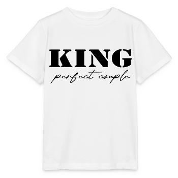 King and Queen King Geschenk black - Stanley/Stella Kinder T-Shirt MINI CREATOR  - Weiß - Vorne - Maike (125cm)