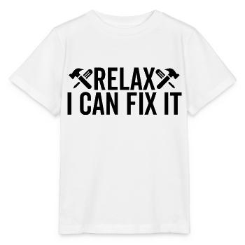 Entspann dich, ich kann es reparieren - Stanley/Stella Kinder T-Shirt MINI CREATOR  - Weiß - Vorne - Maike (125cm)