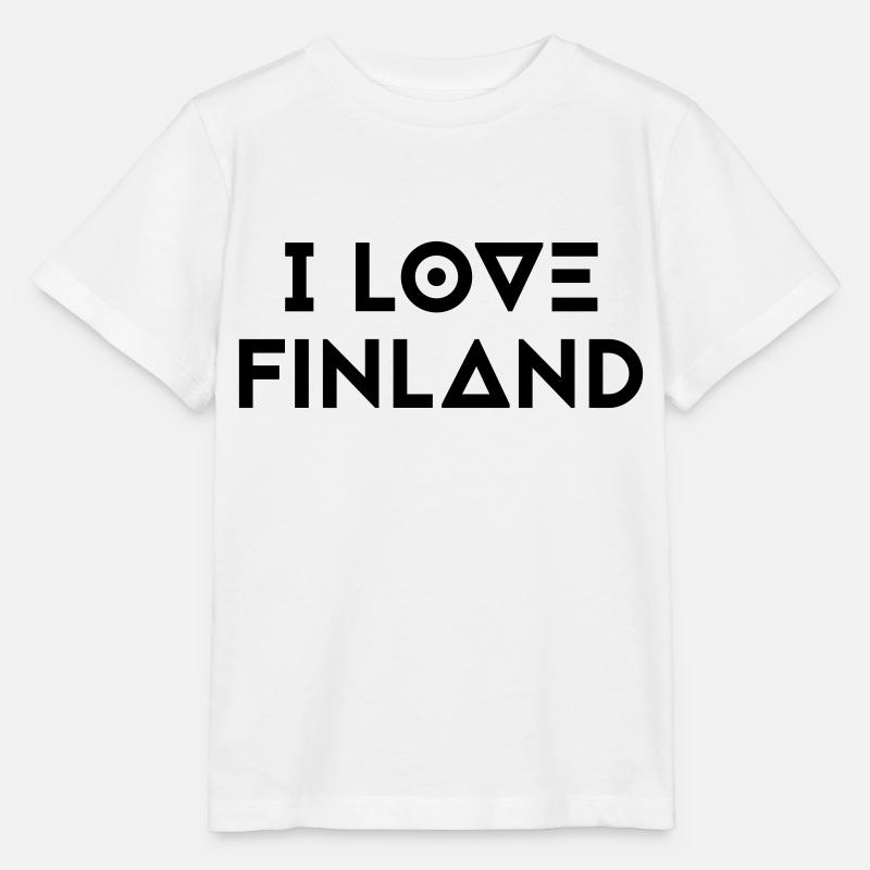 I LOVE FINLAND - Stanley/Stella Kinder T-Shirt MINI CREATOR  - Weiß
