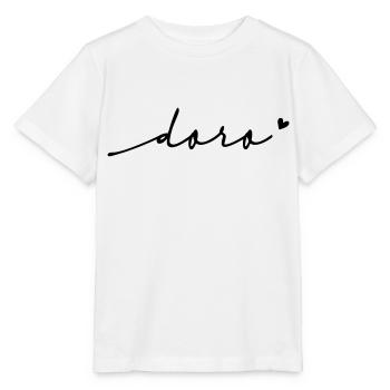Doro Cursive Name - Stanley/Stella MINI CREATOR Kids’ T-Shirt - white - Front - Maike (125cm)