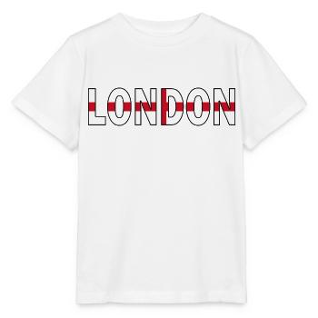 Londres aux couleurs nationales - T-shirt bio MINI CREATOR Stanley/Stella Enfant - blanc - Devant - Maike (125cm)