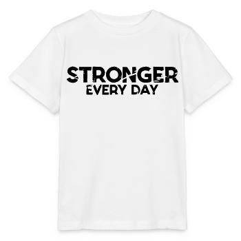 JEDEN TAG STÄRKER - Stanley/Stella Kinder T-Shirt MINI CREATOR  - Weiß - Vorne - Maike (125cm)