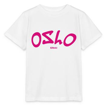 Oslo - Norwegen - Norvège - T-shirt bio MINI CREATOR Stanley/Stella Enfant - blanc - Devant - Maike (125cm)