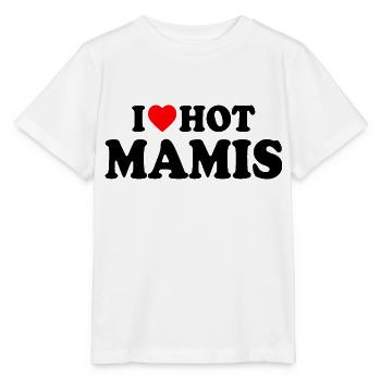 I love hot mamis - T-shirt bio MINI CREATOR Stanley/Stella Enfant - blanc - Devant - Maike (125cm)