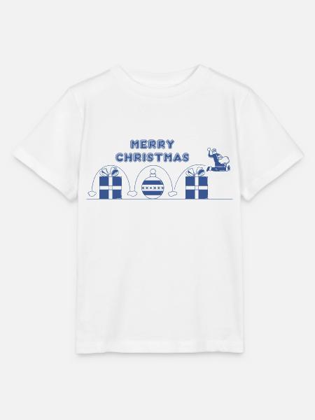 Papa Noël, Jeu Vidéo - Stanley/Stella T-shirt MINI CREATOR til børn - hvid