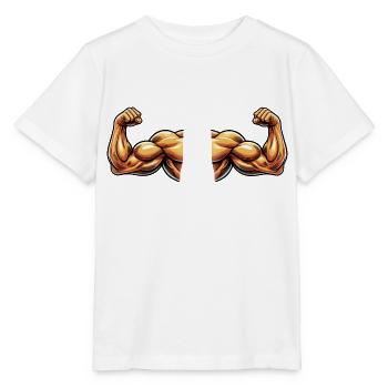 Biceps 2 - T-shirt bio MINI CREATOR Stanley/Stella Enfant - blanc - Devant - Maike (125cm)