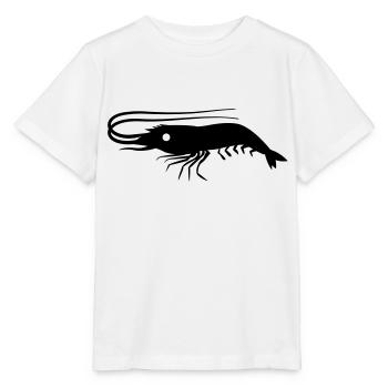 seule crevette crevettes avec des antennes - T-shirt bio MINI CREATOR Stanley/Stella Enfant - blanc - Devant - Maike (125cm)
