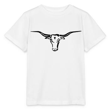 texas longhorn - Stanley/Stella MINI CREATOR Kids’ T-Shirt - white - Front - Maike (125cm)